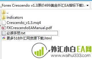 Forex Crescendo v1.3外汇EA原价499美金下载!