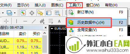 用历史数据回测EA超详细教程！