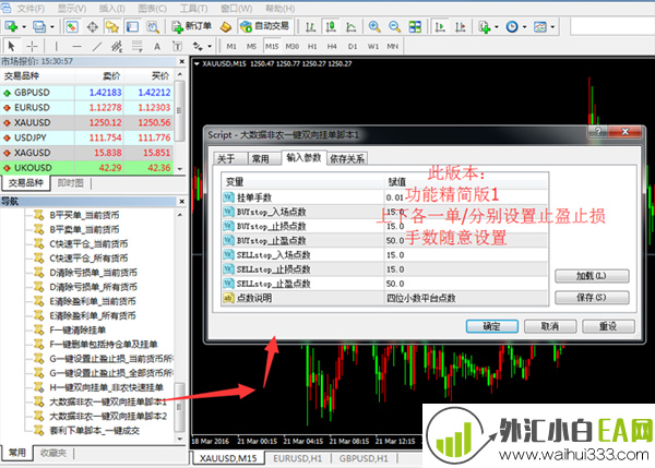 大行情非农一键双向挂单脚本/两款版本