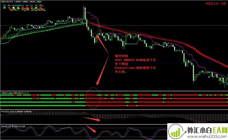 Ribbon Trader MACD and Stochastic外汇交易